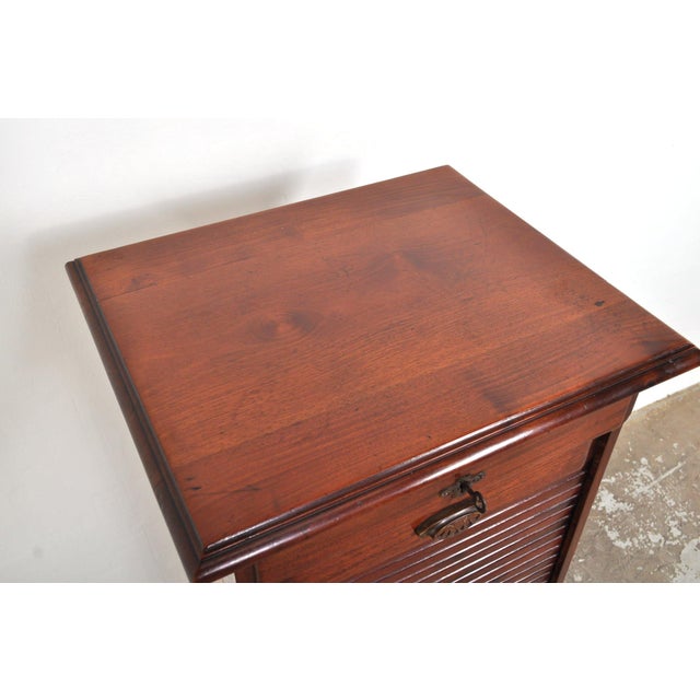 Antique Roller Door Cabinet in Mahogany, 1880s For Sale - Image 12 of 13