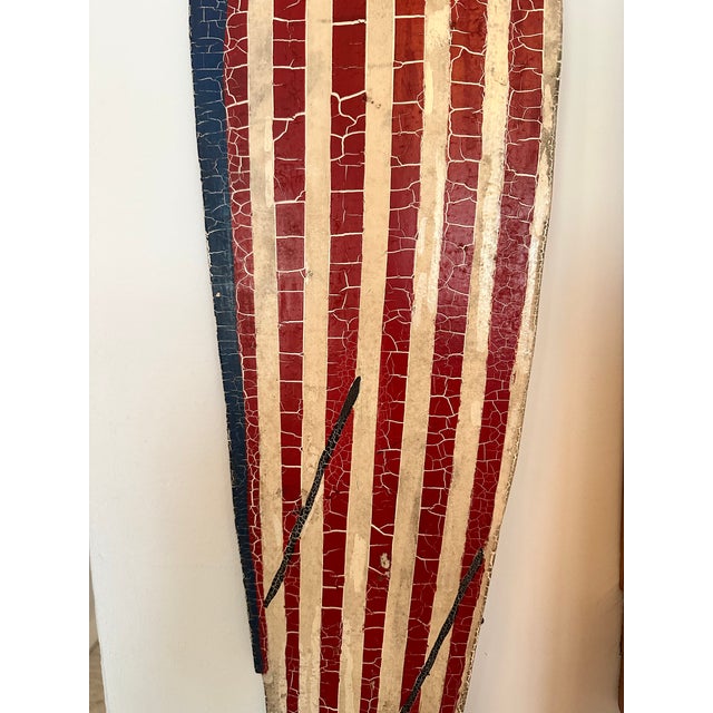 First Half 20th Century Large Patriotic Wood Uncle Sam Figure For Sale In New York - Image 6 of 8
