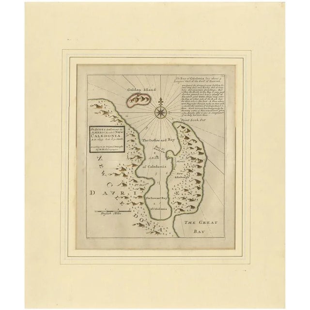Map of the Failed Scottish Colony of Caledonia in Panama, 1699 For Sale - Image 10 of 10