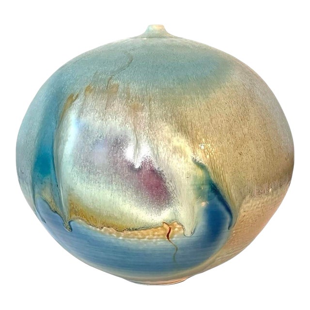 Vintage Studio Pottery Moon Pot For Sale