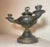 Antique 19th Century Bronze Electrified Oil Argand Genie Table Lamp Lantern For Sale - Image 10 of 12