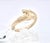 Contemporary 14k Yellow Gold Horse Ring Doves by Doron Paloma Size 6.75 For Sale - Image 3 of 10