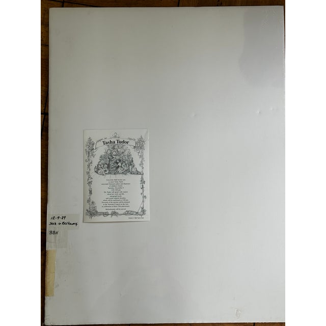 Paper Tasha Tudor Original Art Charcoal Sketch For Sale - Image 7 of 12