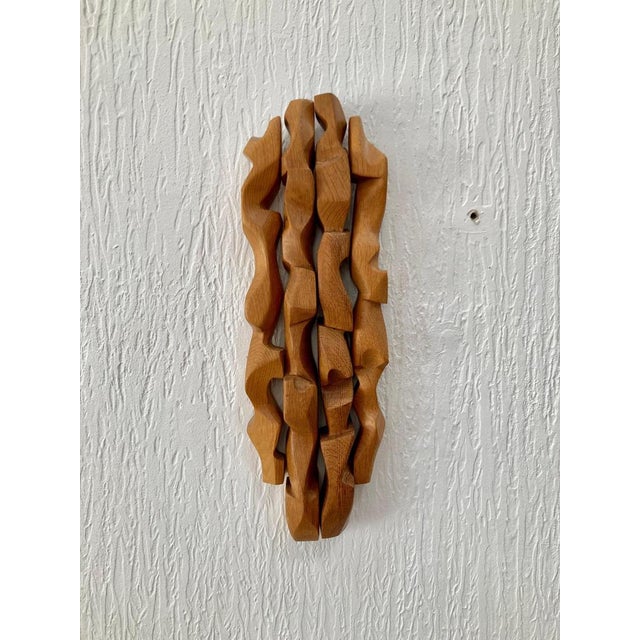Abstract Wooden Wall Art Sculpture, England, 20th Century For Sale - Image 4 of 10