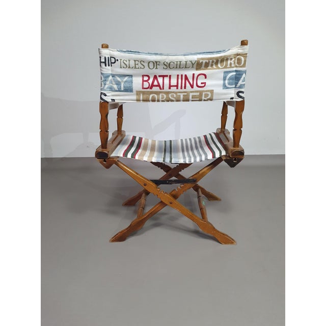 Wood Foldable Deck Chair by W.H. Den Ouden for Vetus Rotterdam For Sale - Image 7 of 18