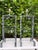 Late 20th Century Vintage Large Postmodern Memphis Style Iron Table Lamps With Faux Verdigris Finish, Pair For Sale - Image 5 of 12