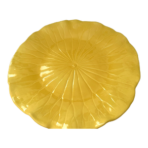 Metlox Lotus Bright Yellow Chop Plate