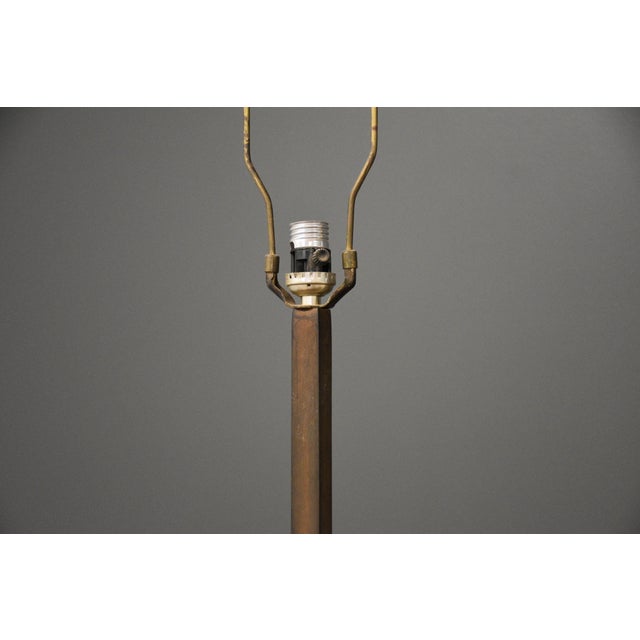 1960s Mid Century Modern Bronze Table Lamp For Sale - Image 4 of 6