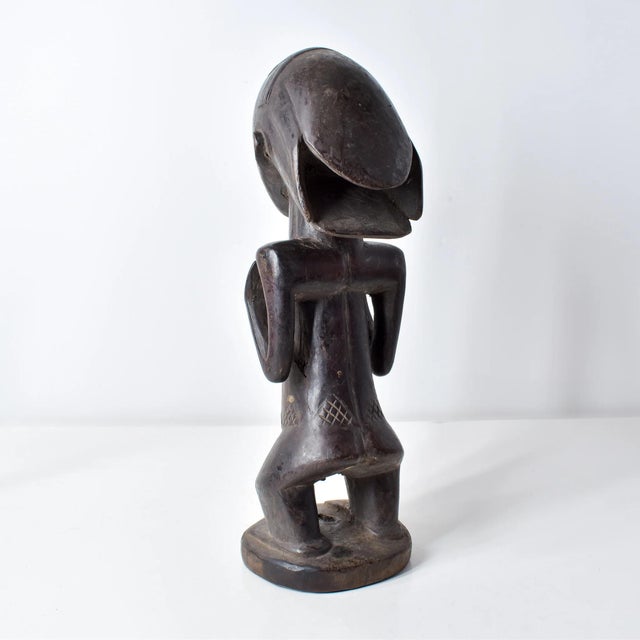 Wood Early 20th Century Tabwa Standing Female Figure For Sale - Image 7 of 17