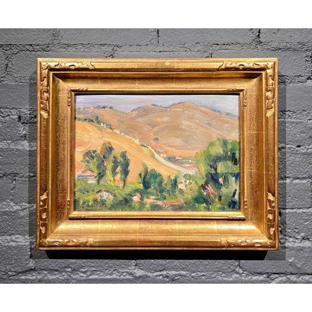 American Donna Norine Schuster - 1920s View of the Hollywood Hills-Oil Painting For Sale - Image 3 of 12
