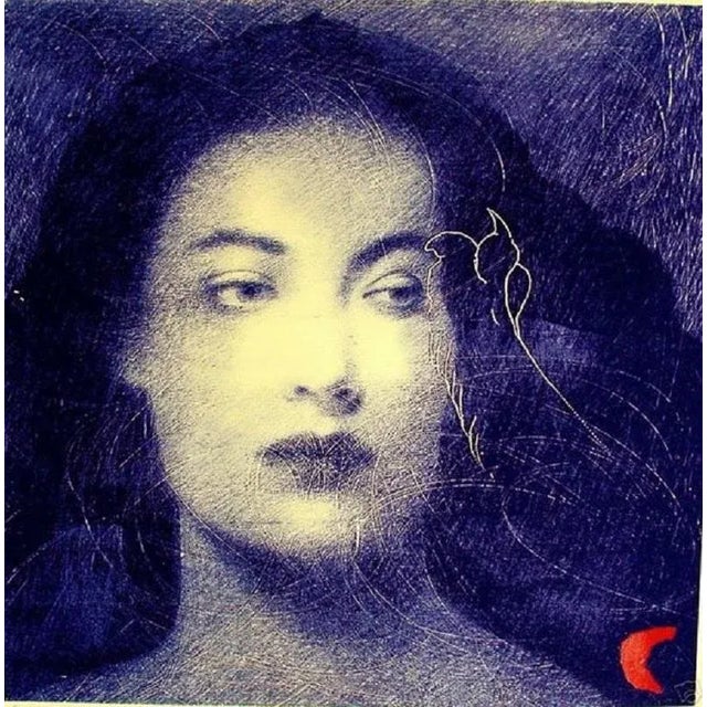 Oltremare, 1997 Omar Galliani For Sale - Image 4 of 4