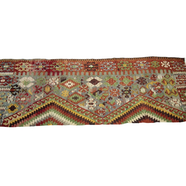 Traditional 1960s Vintage Turkish Kilim Runner- 2′9″ × 7′8″ For Sale - Image 3 of 7