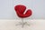 Fritz Hansen Danish Mid-Century Modern Arne Jacobsen for Fritz Hansen Red Leather Swan Chair, New For Sale - Image 4 of 18