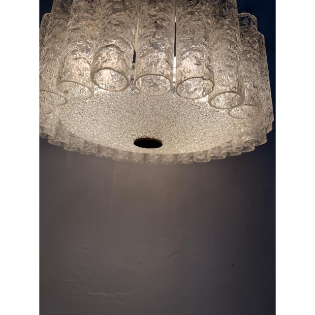 Ice Glass Pendant Light from Doria Leuchten, Germany, 1970s For Sale - Image 17 of 18