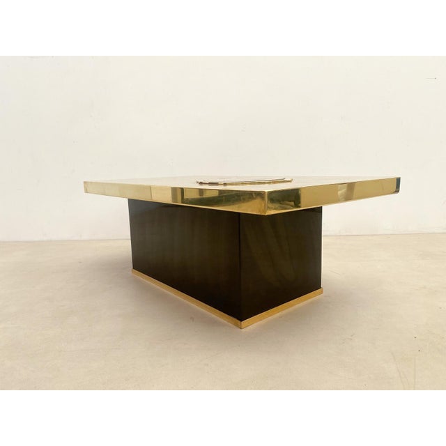 Coffee Table with Fossil Wood Incrustation in the Style of Dario, 1970s For Sale - Image 9 of 10