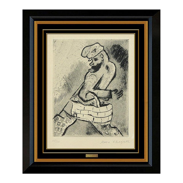 1920s Man with a Basket, Marc Chagall For Sale