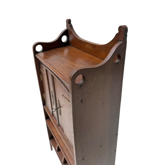 Arts and Crafts Art Nouveau Cabinet by H.P. Mutters and Zoon, the Hague, 1900s For Sale - Image 9 of 14