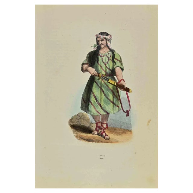 Auguste Wahlen, Karian, Lithograph, 1844 For Sale