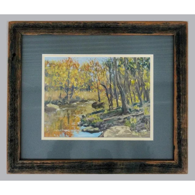 Brian Grimm Riverside Landscape Study Painting For Sale - Image 4 of 4