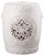 Drum Garden Stool in Cream For Sale - Image 4 of 4