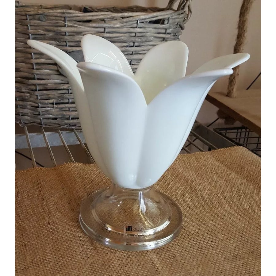 花瓶・フラワースタンド vintage * Portugal ribbon flower vase