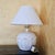 1970s Italian White Glazed Ceramic Table Lamp With Sculptural Relief Design For Sale - Image 18 of 18