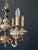 Antique Ceramic and Brass Chandelier, 1960s For Sale - Image 11 of 15