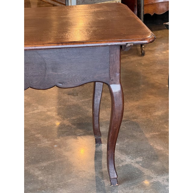 19th Century French Oak Side Table For Sale - Image 9 of 12