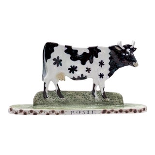 Maria Superior Porcelain Model of "Rosie", a Model of a Cow, Dated 1992 For Sale