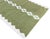 Handmade New Zealand Wool Dhurrie Runner, Olive Green and Cream Geometric Runner Rug- 3'x8' For Sale - Image 13 of 13