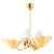 Scandinavian Modern Brass Ceiling Lamp in Gold and White, 1950s For Sale - Image 10 of 10