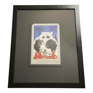1971 Salvador Dalí "The Lawyer" “El Abogado” Tobo Arte .925 Sterling Silver Serigraph – Custom Gallery Framed⁠ For Sale