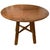 Brown Andrianna Shamaris Midcentury Couture Teak Round Table with Butterflies Inlaid For Sale - Image 8 of 18
