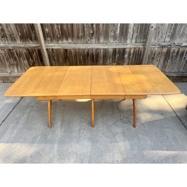 1950s Heywood Wakefield Extension Dining Table For Sale - Image 5 of 10
