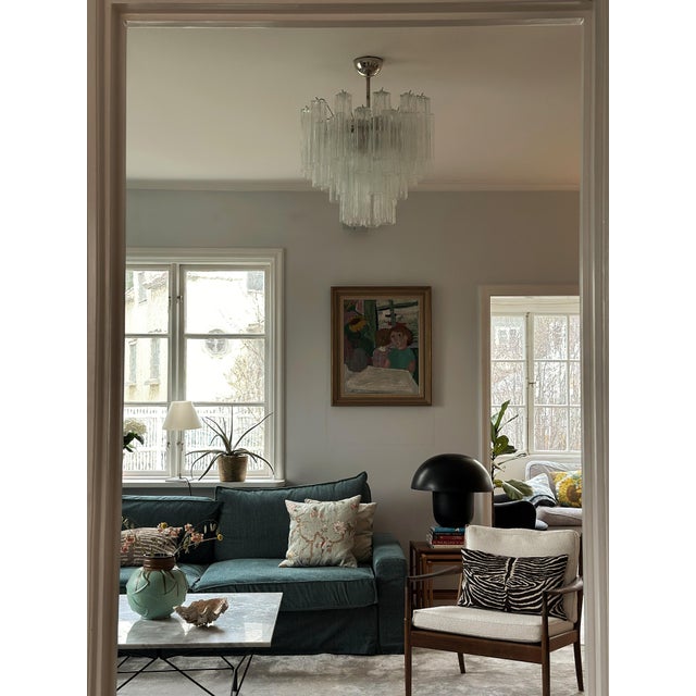 Mid-Century Modern Murano Glass Chandelier, 2000s For Sale - Image 3 of 8