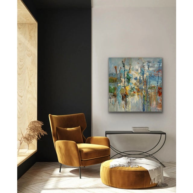 Contemporary Contemporary Abstract Original Oil Painting For Sale - Image 3 of 12