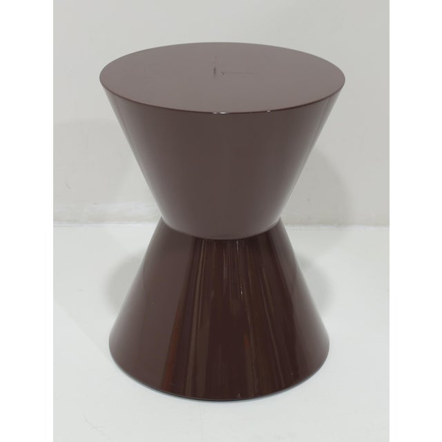 Modern Minotti Cesar Table in Plum Shiny Lacquer For Sale - Image 3 of 6