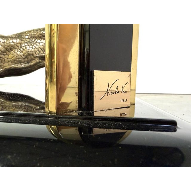Bronze Jaguar Coffee Table by Nicola Voci, 1970s For Sale - Image 6 of 15