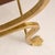 Italian Gold-Leaf + Leather Accent Chair, 1960s - 2 Available For Sale - Image 9 of 11