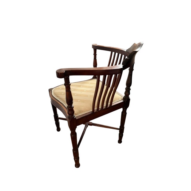 Antique Edwardian Mahogany Corner Chair, 1800s For Sale - Image 3 of 11
