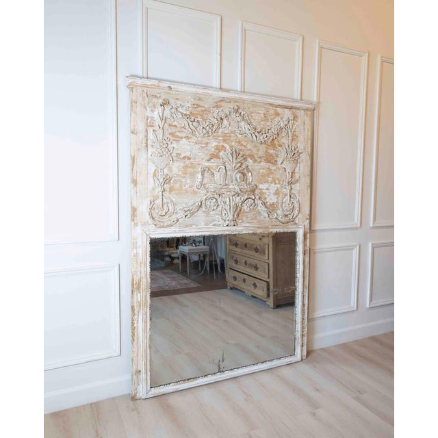 French 18th Century Louis XVI Style Carved and Painted Screen For Sale In Atlanta - Image 6 of 7