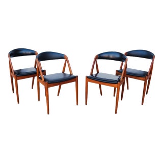 1960s Kai Kristiansen Model 31 for Schou Andersen Dining Chairs Set of 4 For Sale