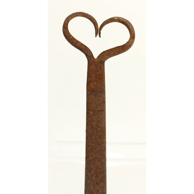 19th Century Copper Skimming Ladle Strainer Texas Lone Star Wrought Iron Handle With Hearth For Sale - Image 9 of 12