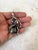 Handmade mid-century, modern Sterling silver brutalist pendant.