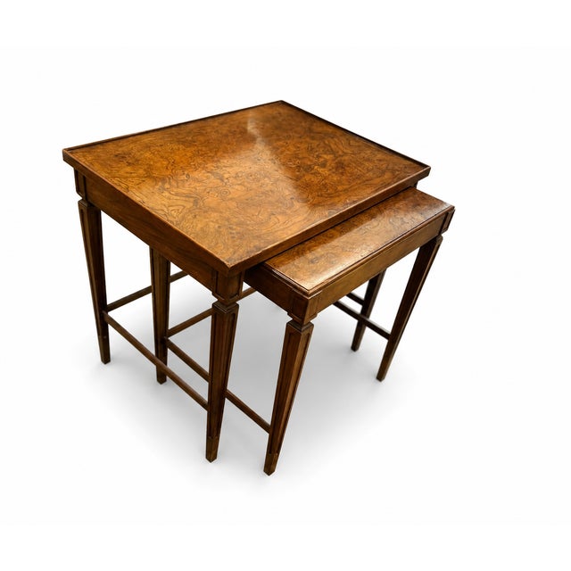 This beautiful pair of Baker Furniture nesting tables offers classic style with exceptional decorative appeal. The tables...