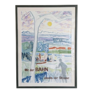 Max Gubler Travel Poster 1950’s Lithograph