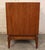 Wood Mid-Century Sculpted Diamond Front Walnut Nightstands, Pair For Sale - Image 7 of 13