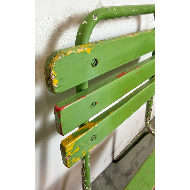 Vintage Industrial Green Chair, 1960s For Sale - Image 10 of 18