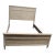 Contemporary Whitewashed Oak Queen Panel Bed Frame For Sale