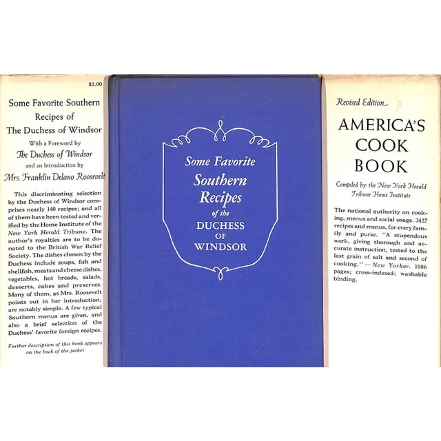 The Duchess of Windsor [180] pp. Charles Scribner's Sons 1942 7 5/8" x 5 1/4" "Every country in Europe has certain dishes...